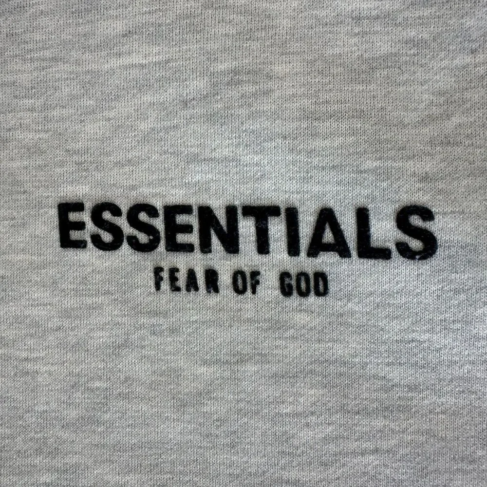 Fear of God Essentials Light Oatmeal Pullover Hoodie Size Medium Preloved
